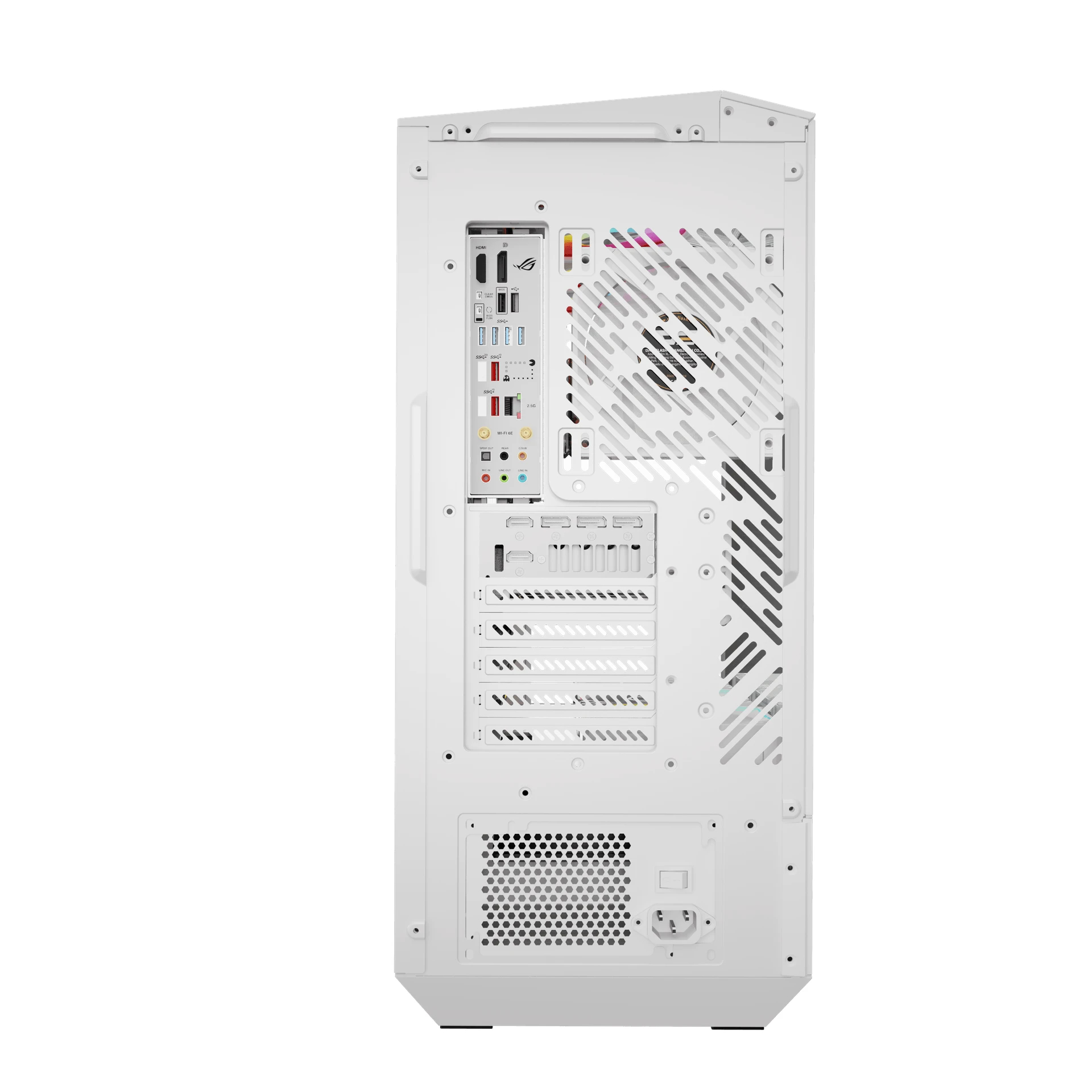 Darkflash кутия Case ATX - DY460 White - 4 x 120 mm A-RGB fans included, USB-C