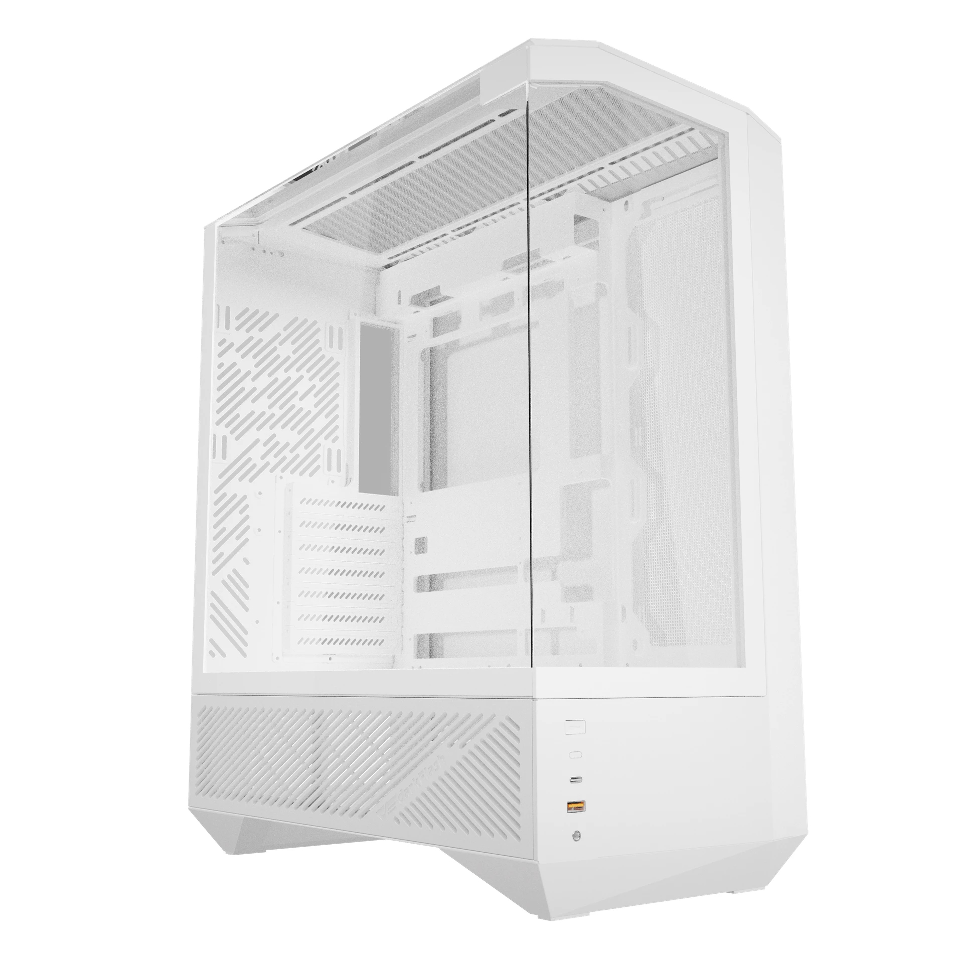Darkflash кутия Case ATX - DY460 White - 4 x 120 mm A-RGB fans included, USB-C
