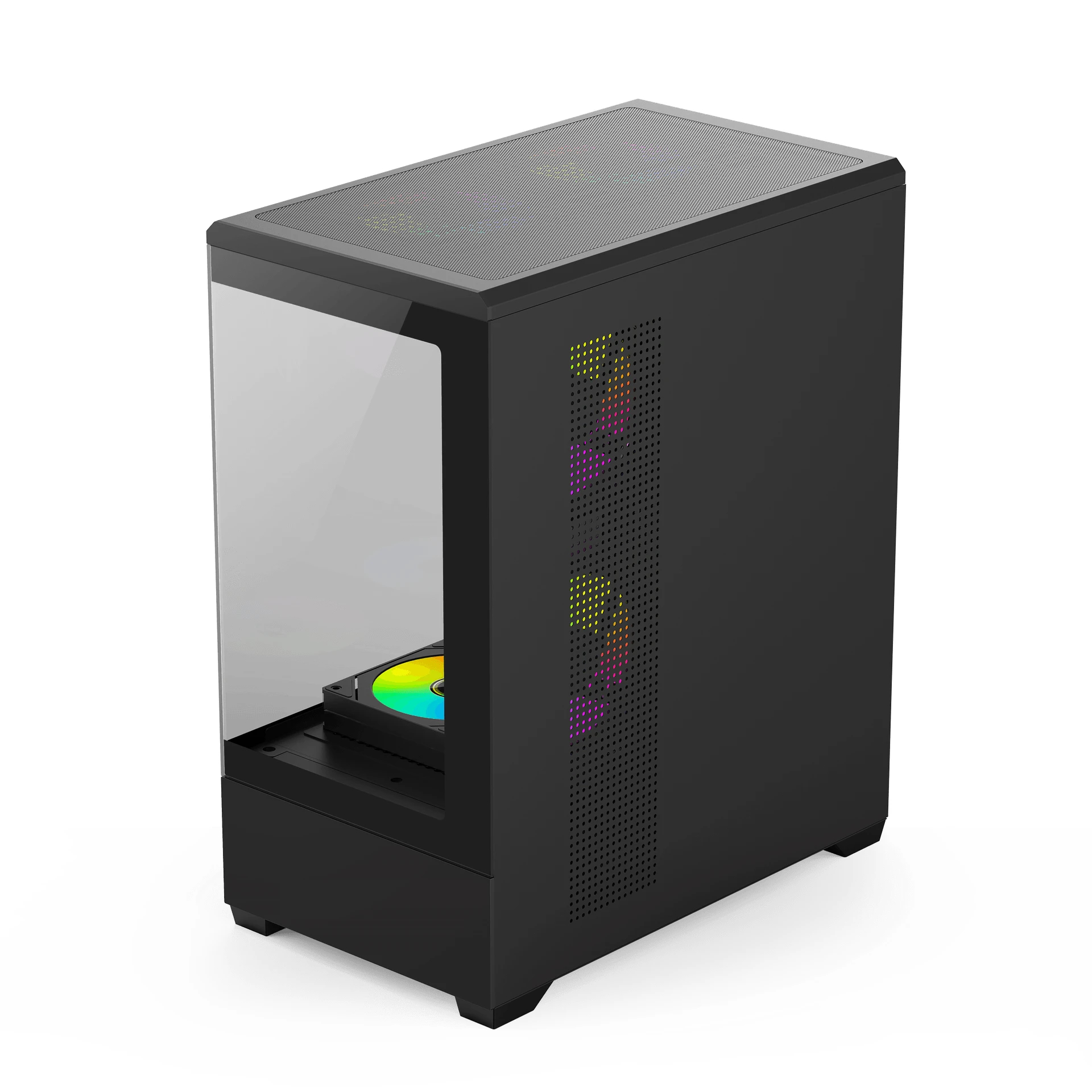 Aigo кутия Case ATX - C365 Black - 3 x 120 mm A-RGB fans included