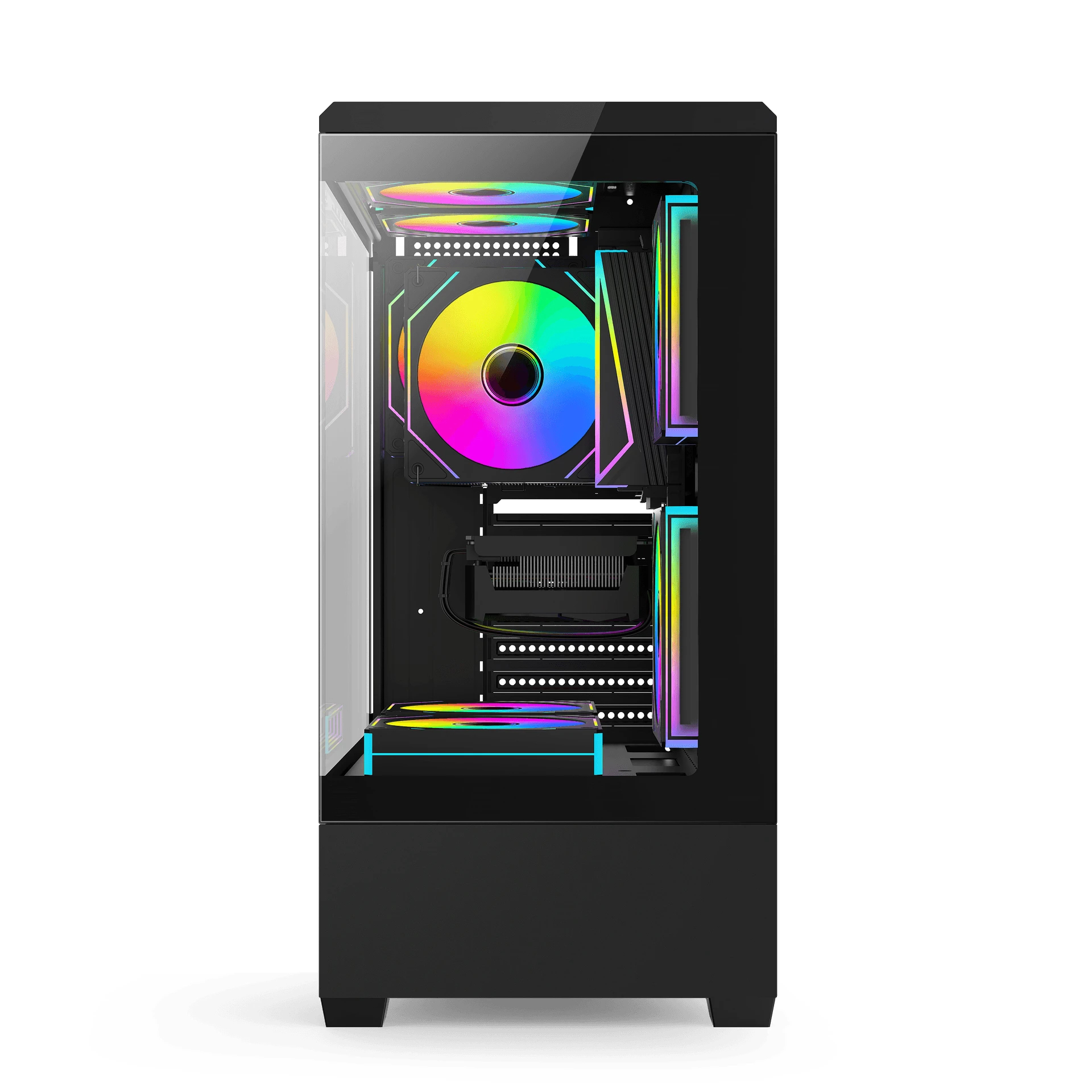 Aigo кутия Case ATX - C365 Black - 3 x 120 mm A-RGB fans included