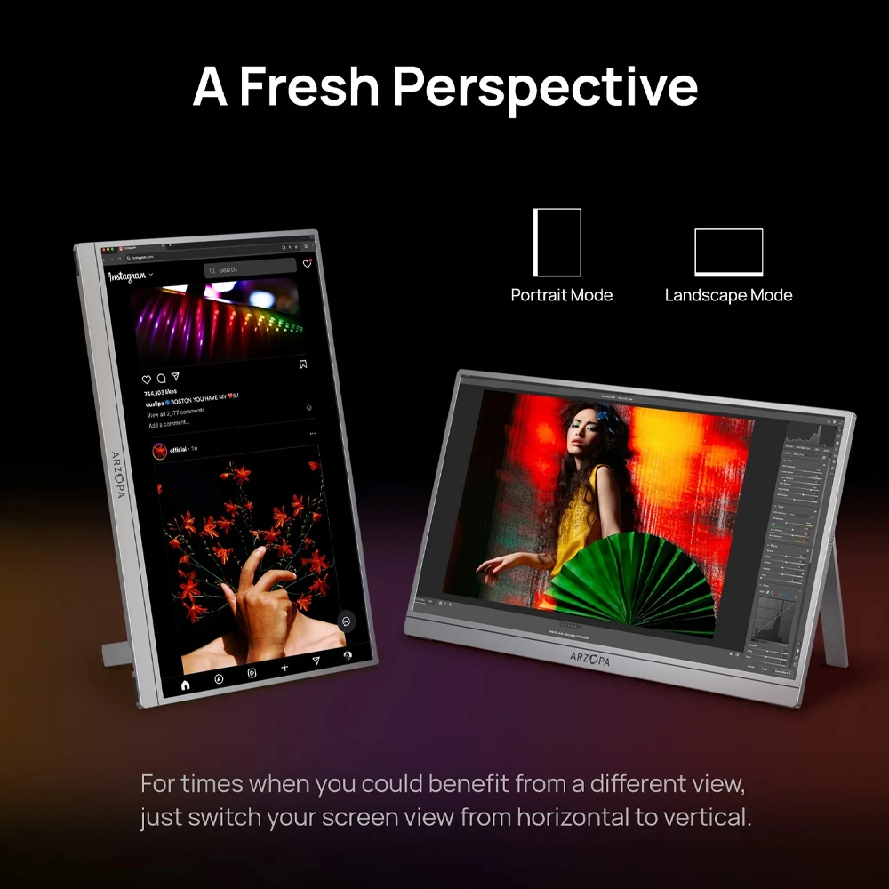 Arzopa преносим монитор Portable Monitor - A1 Pro - 15.6", 60Hz, IPS