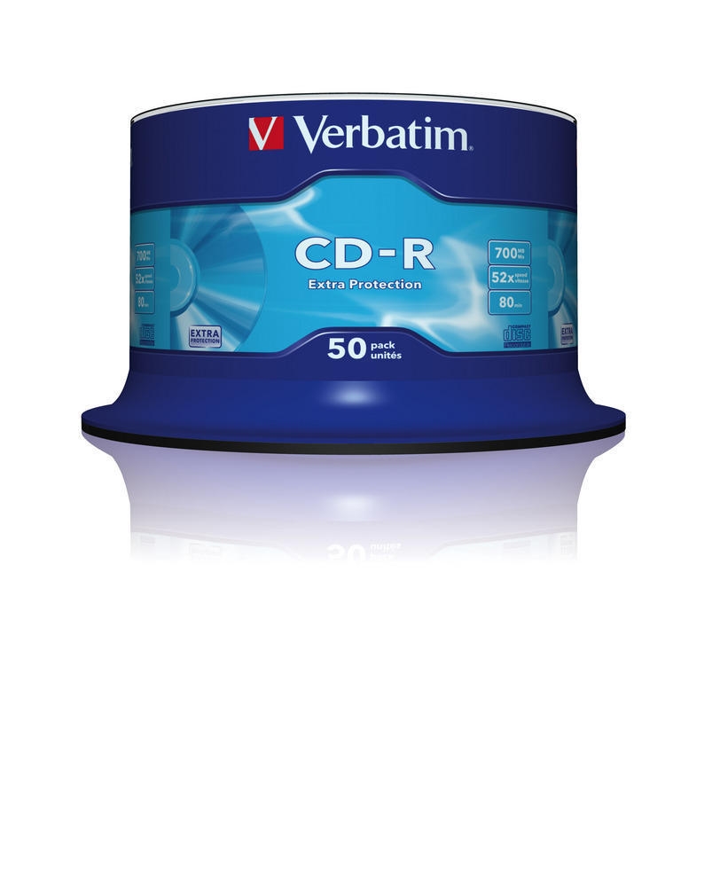 Verbatim CD-R 700MB 52X EXTRA PROTECTION SURFACE (50 PACK)