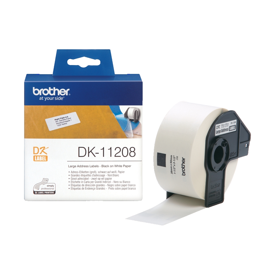 Brother DK-11208 Large Address Paper Labels
