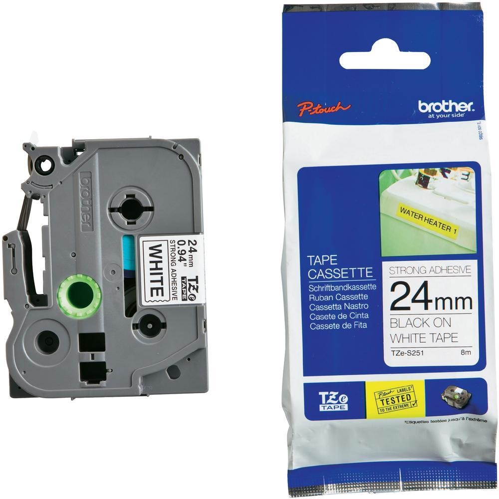 Brother TZe-S251 Tape Black on White