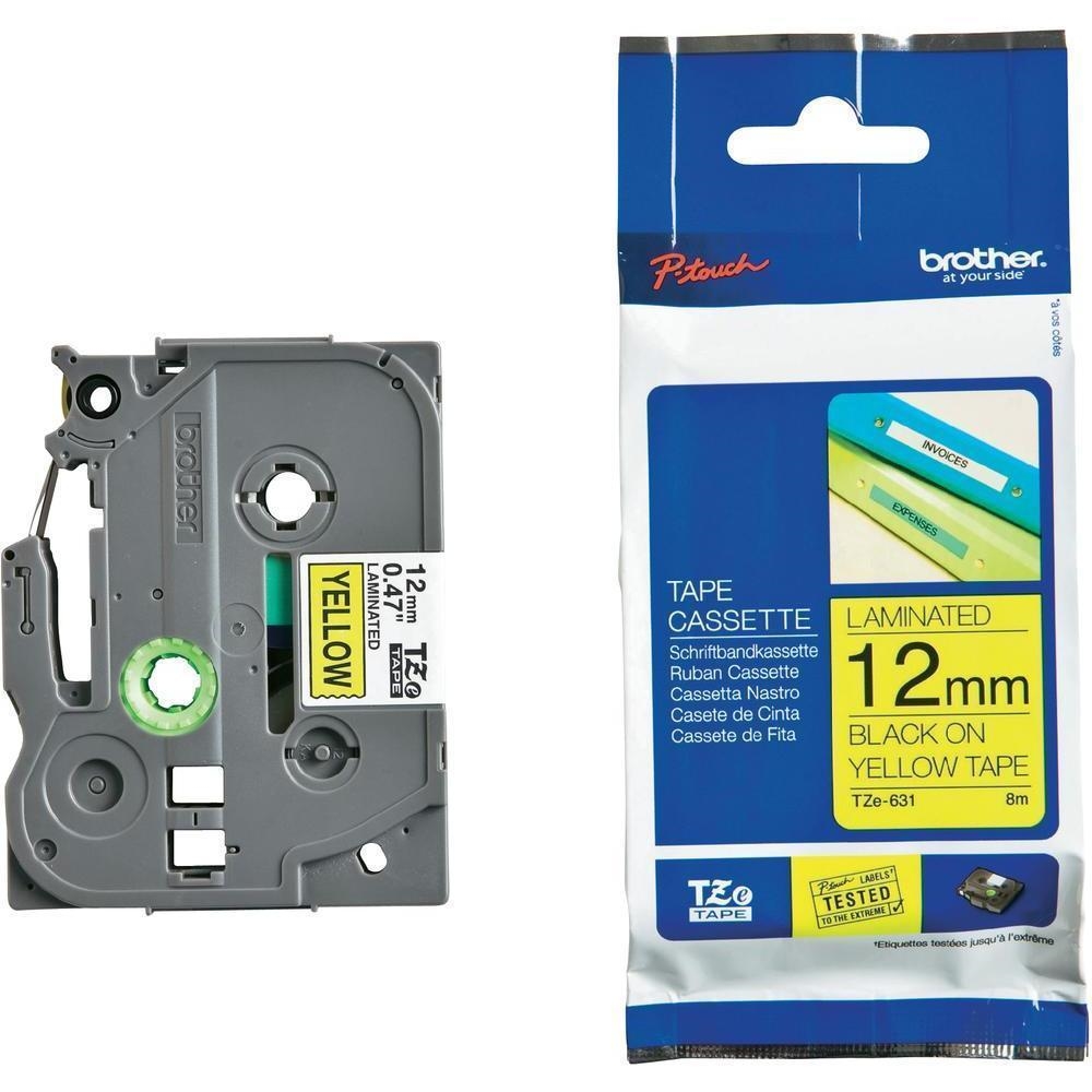 Brother TZe-631 Tape Black on Yellow