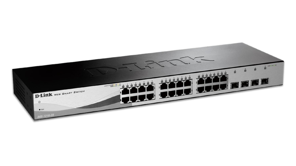 D-Link 24 10/100/1000 Base-T port with 4 x 1000Base-T /SFP ports