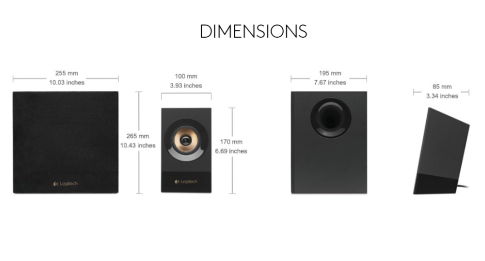 Logitech 2.1 Speakers Z533