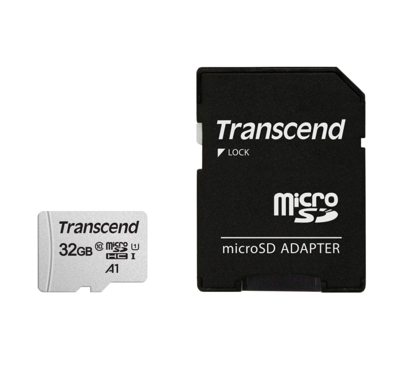 Transcend 32GB microSD w/ adapter UHS-I U1/A1