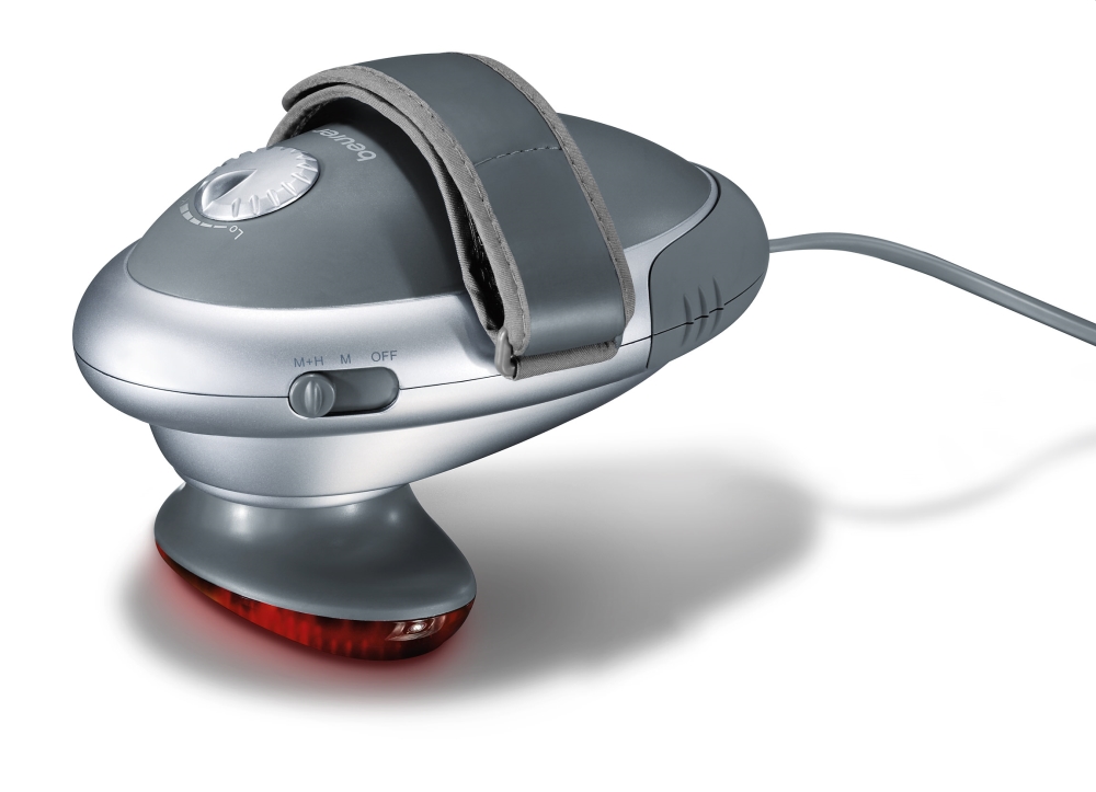 Beurer MG 70 infrared massager; Tapping massage; 2 function levels; 2 interchangeable massage attachments; removable handle