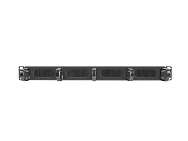 Lanberg 19" cable management AK-1203-B brush panel 5 rings- type b 1U