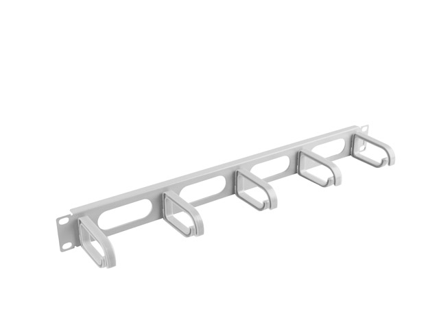 Lanberg 19" cable management AK-1205-S panel 5 rings - type b 1U