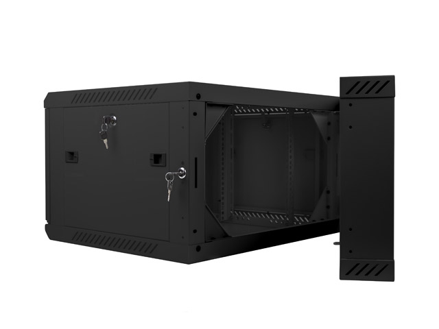 Lanberg rack cabinet 19" double-section wall-mount 6U / 600x600 for self-assembly (flat pack)
