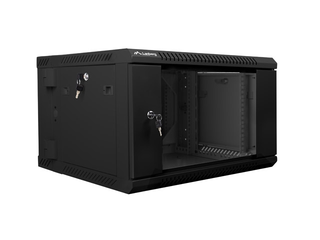 Lanberg rack cabinet 19" double-section wall-mount 6U / 600x600 for self-assembly (flat pack)