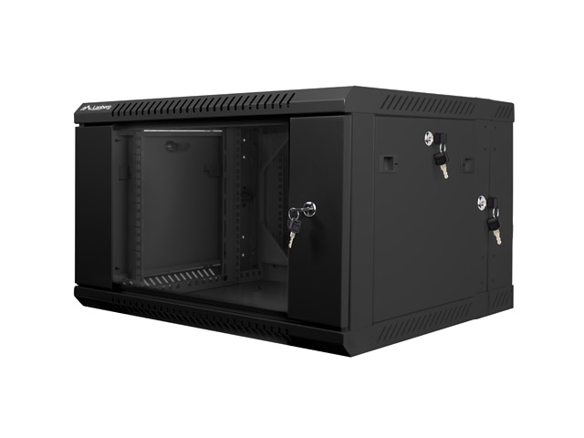 Lanberg rack cabinet 19" double-section wall-mount 6U / 600x600 for self-assembly (flat pack)