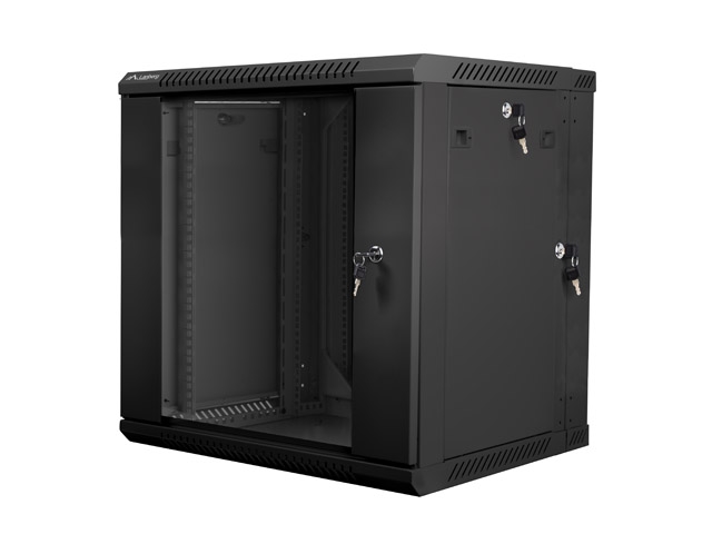 Lanberg rack cabinet 19" double-section wall-mount 12U / 600x600 for self-assembly (flat pack)