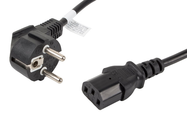 Lanberg CEE 7/7 -> IEC 320 C13 power cord 1.8m VDE