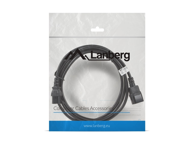 Lanberg extension power supply cable IEC 320 C13 -> C14 3m VDE