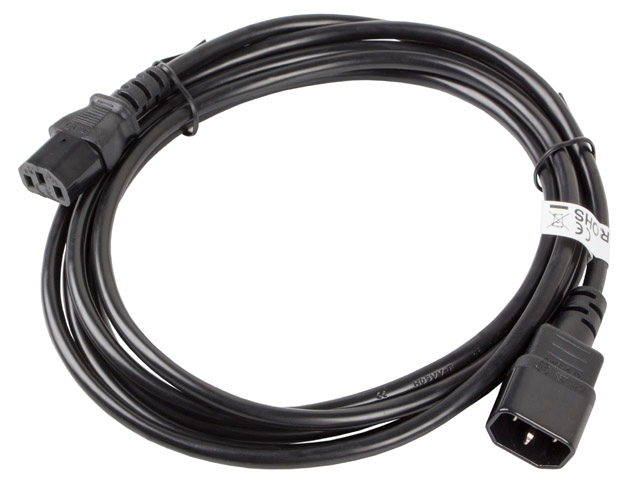 Lanberg extension power supply cable IEC 320 C13 -> C14 3m VDE