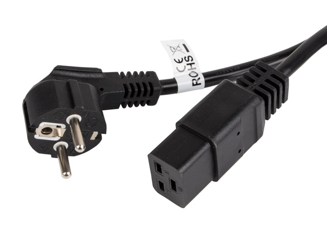 Lanberg CEE 7/7 -> IEC 320 C19 power cord 16A 1.8m VDE