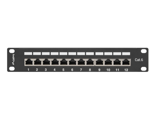 Lanberg patch panel 12port 1U 10" CAT.6 shielded