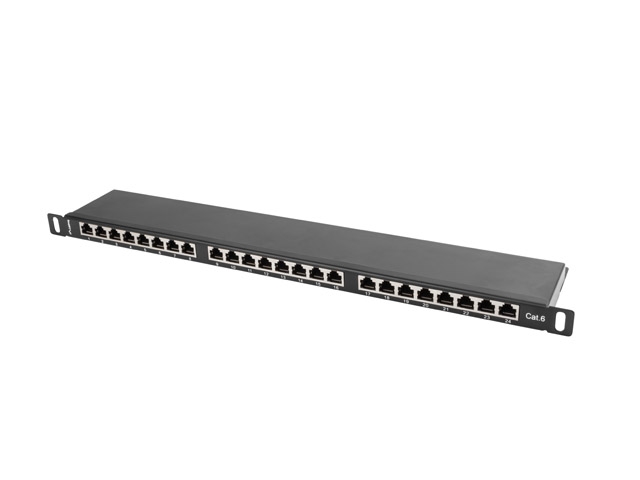 Lanberg patch panel 24 port 0.5U CAT.6 shielded