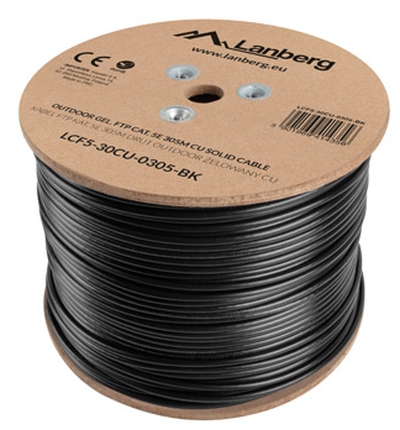 Lanberg outdoor LAN cable gel-filled FTP CAT.5E 305m solid CU