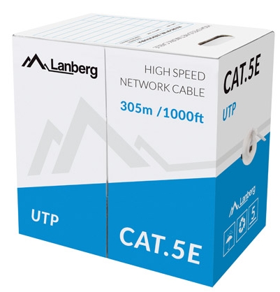 Lanberg LAN cable UTP CAT.5E 305m solid CCA