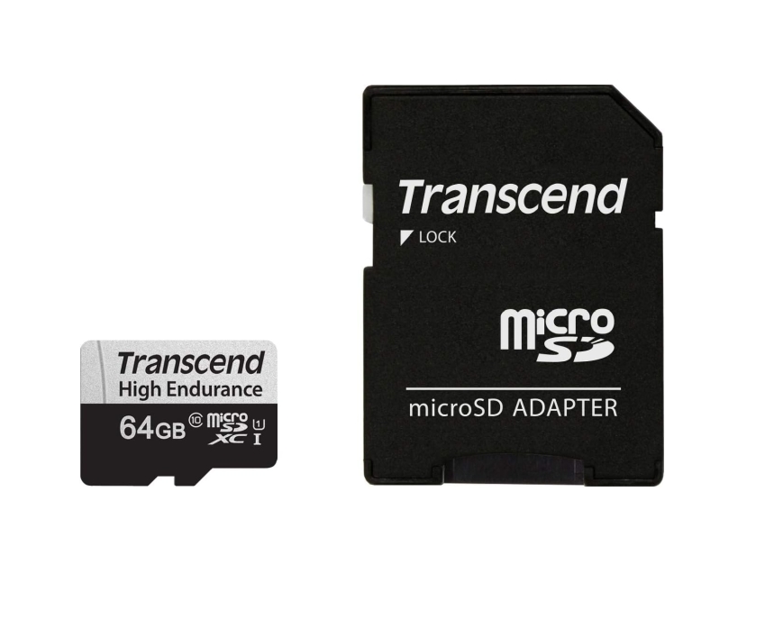 Transcend 64GB micro SD w/ adapter U1