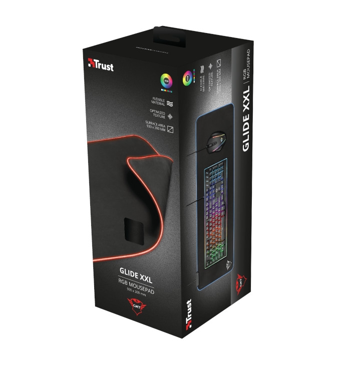 TRUST GXT 764 Glide-Flex XXL RGB Flexible Mouse Pad XXL