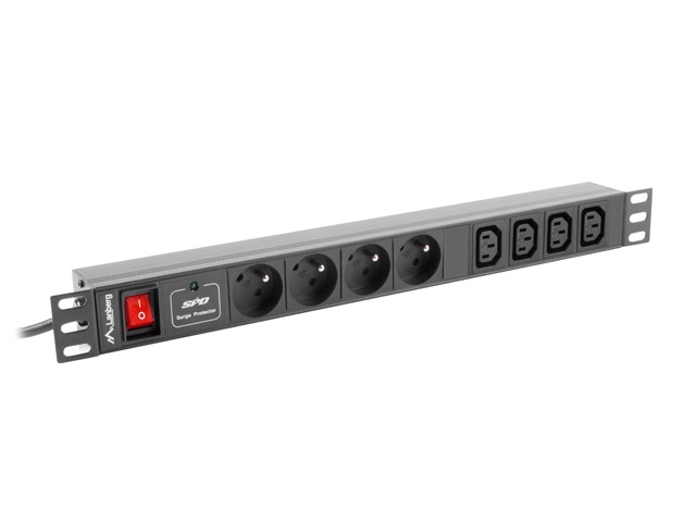 Lanberg power distribution unit (PDU) 19"1U 10A 8 SOCKETS 2M