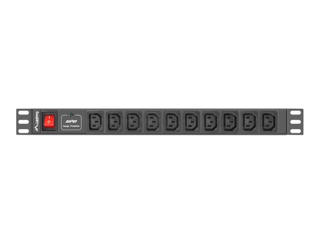 Lanberg power distribution unit (PDU) 19"1U 10A 10 SOCKETS 2M