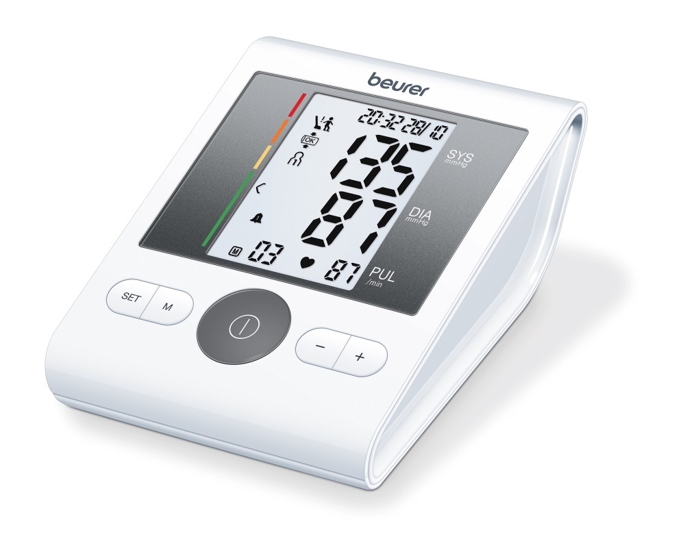 Beurer BM 28 Upper arm blood monitor; risk indicator; arrhythmia detection; cuff position control; medical device; circumferences 22- 42 cm; storage bag