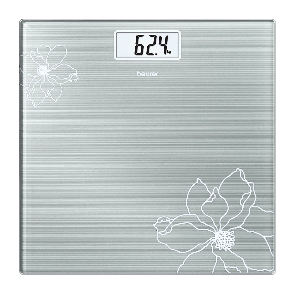 Beurer GS 10 Glass bathroom scale Gray; Automatic switch-off