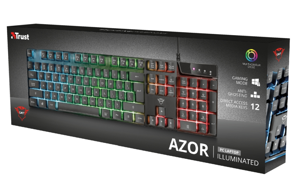 TRUST GXT 835 Azor Gaming Keyboard US