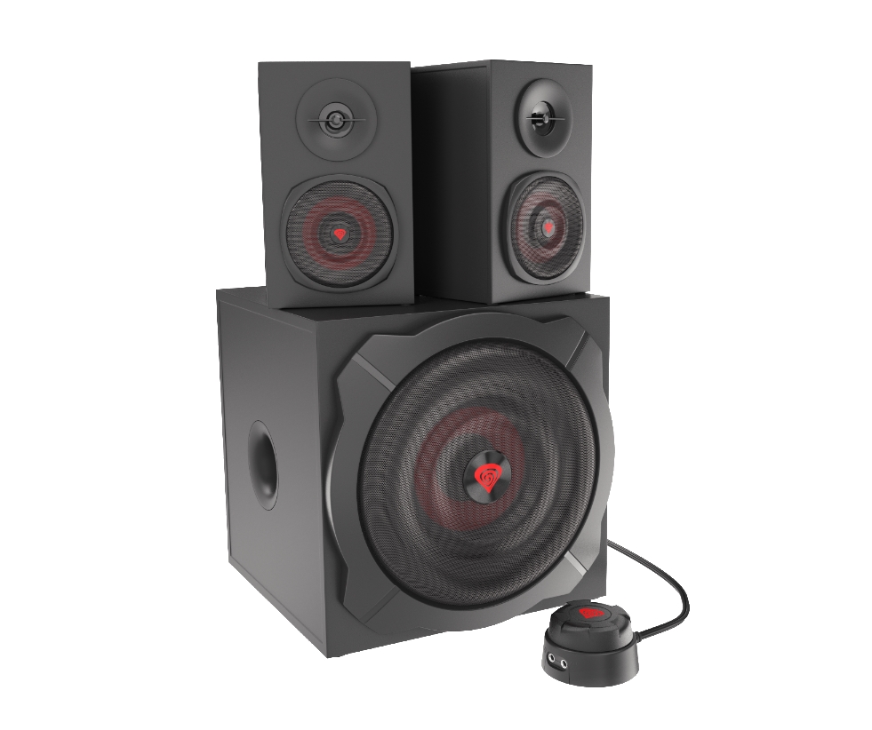 Genesis Speakers Helium 610BT 60W Rms 2.1 Black Wired Remote Control
