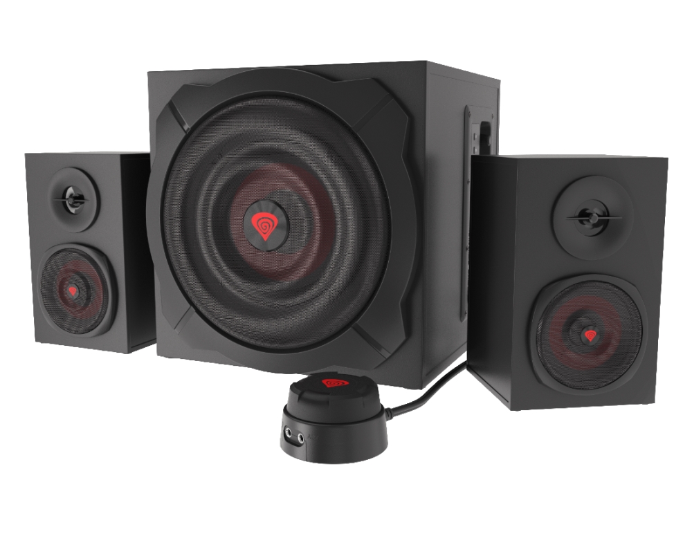Genesis Speakers Helium 610BT 60W Rms 2.1 Black Wired Remote Control