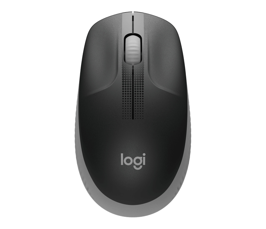 Logitech M190 Full-size wireless mouse - MID GREY - 2.4GHZ - N/A - EMEA - M190