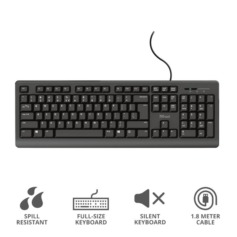 TRUST Primo Keyboard BG layout
