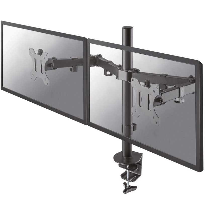 Neomounts Flat Screen Desk Mount (clamp/grommet) for 2 screens