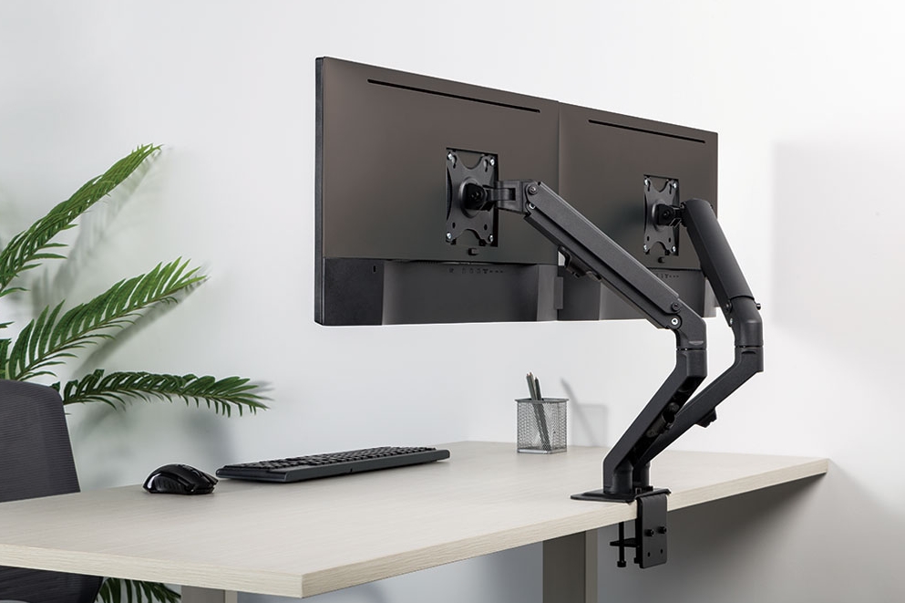 Neomounts Flat Screen Desk Mount (stand/grommet) for 2 screens