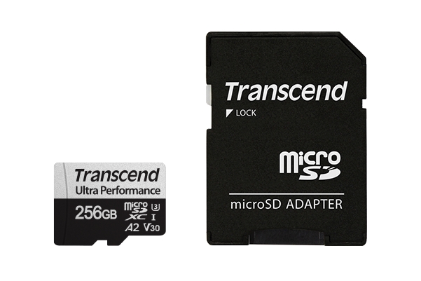 Transcend 256GB micro SD w/ adapter UHS-I U3 A2 Ultra Performance