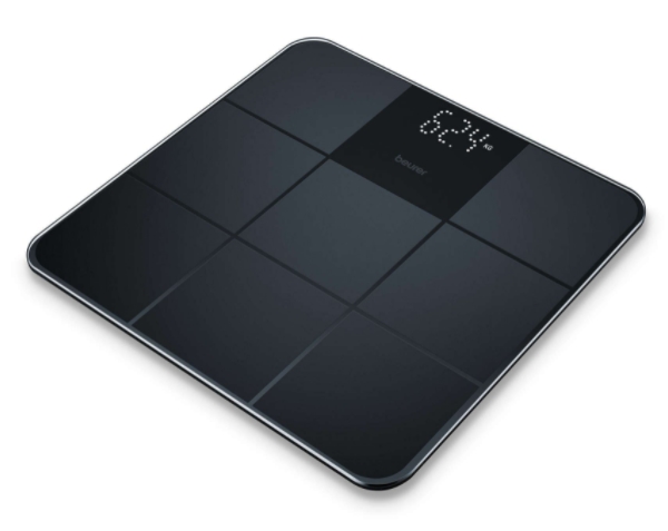 Beurer GS 235 Black Glass bathroom scale non-slip surface; Automatic switch-off