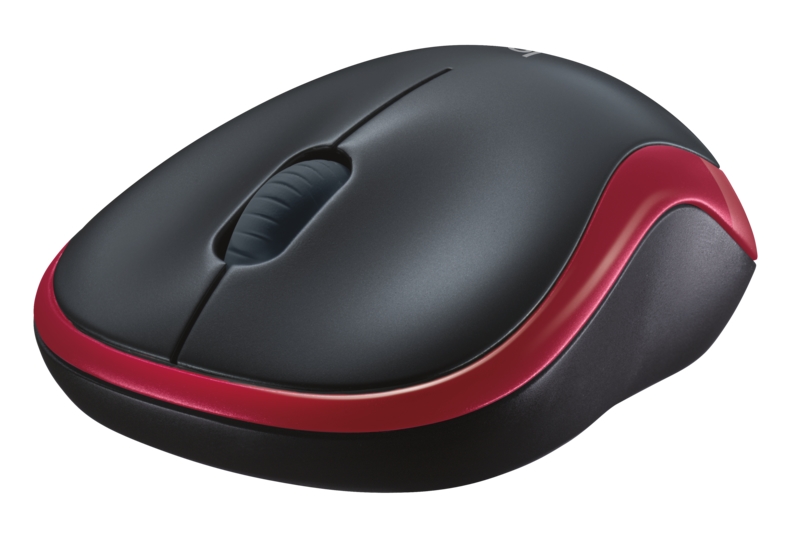 Logitech Wireless Mouse M185 - RED - 2.4GHZ - N/A - EWR2 - 10PK ARCA AUTO
