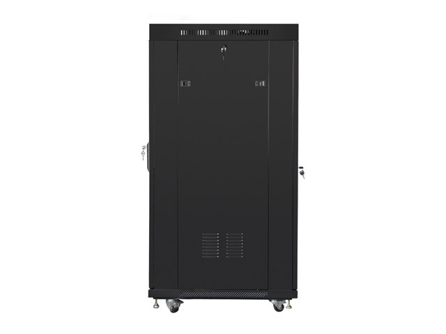 Lanberg rack cabinet 19" free-standing 27U / 600x800 self-assembly flat pack with mesh door LCD