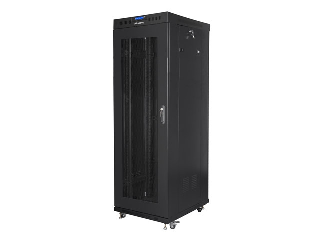 Lanberg rack cabinet 19" free-standing 37U / 600x800 self-assembly flat pack with mesh door LCD
