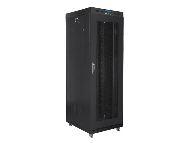 Lanberg rack cabinet 19" free-standing 37U / 600x800 self-assembly flat pack with mesh door LCD
