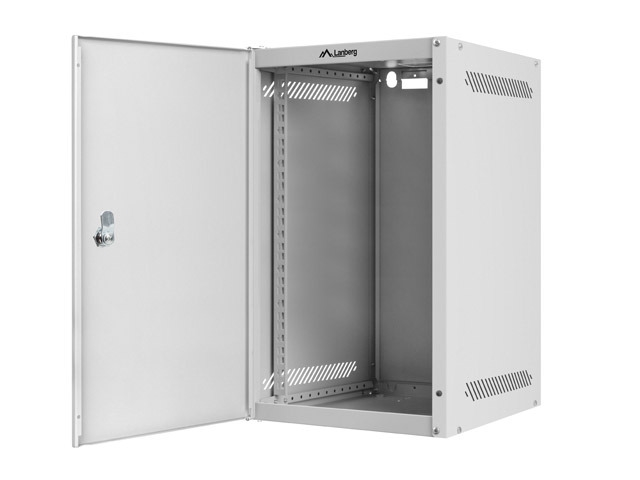 Lanberg rack cabinet 10" wall-mount 9U / 280x310 self-assembly flat pack with metal door