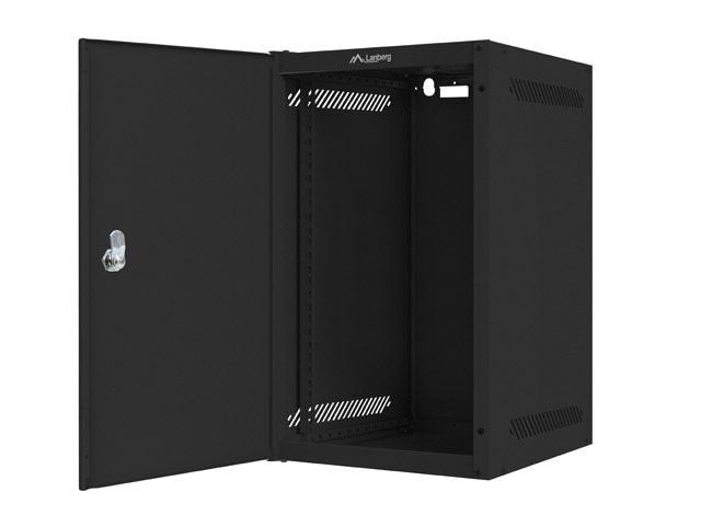 Lanberg rack cabinet 10" wall-mount 9U / 280x310 self-assembly flat pack with metal door