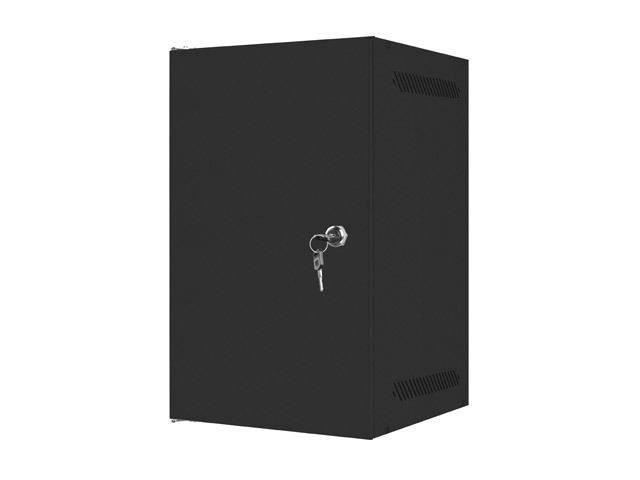 Lanberg rack cabinet 10" wall-mount 9U / 280x310 self-assembly flat pack with metal door