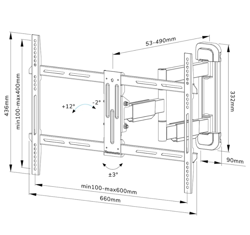 Neomounts Screen Wall Mount (full motion